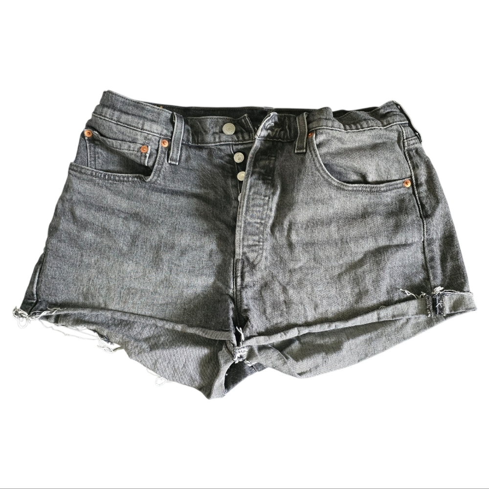 Levi's 501 Shorts - Sz 31 - Grey Stonewash